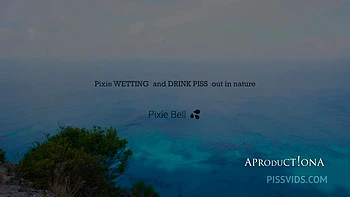 Pixie Wetting Her Self And Drink Piss On A Hike