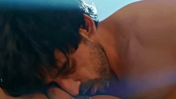 Blowjob loving brunette amateur sucks dick of lucky dude