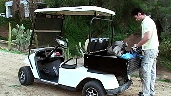 Small tit brunette gives a nice hard blowjob and fuck