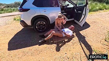 German Grandpa Meets A Hot Blonde For An Unforgettable Outdoor Hookup - Dasha Dark