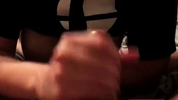 Busty Girl Gives Husband a Steamy Handjob