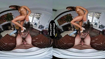 UP CLOSE VR - Petite MILF Kylie Le Beau Wants A Taste Of Your Cum After Getting Hard Fucked - POV: Porn