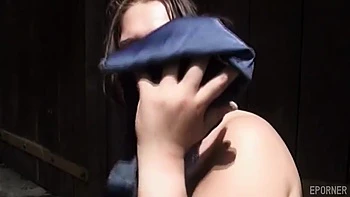 Chubby Milf Masturbated Her Tiny Cunt Naked Outdoor