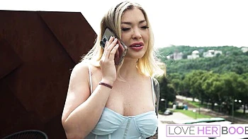 Love Her Boobs featuring Misha Maver and Jesus Reyes's tittyfuck movie