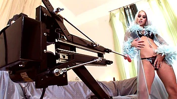 She takes on the fucking machine