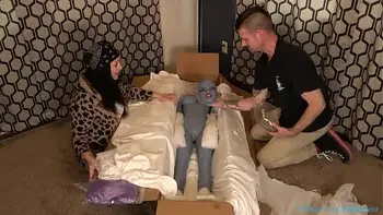 Unboxing and Fucking Our New Blue Elf Realistic Sex Doll from Sex Doll Center - Mrxmrscox