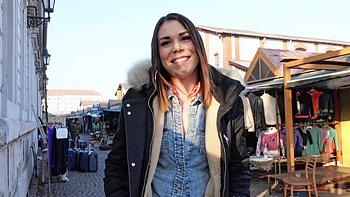 A cute couple has sex, the girl has no panties, she is a czech babe.