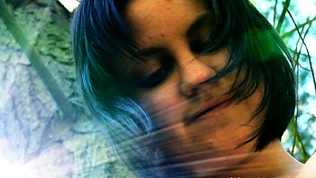 Amateur model in public nudity and outdoor dildo