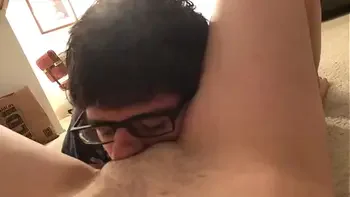 Nerdy Virgin Boy Eats Out His Lesbian Neighbor