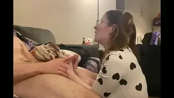 Huge Cock sprays huge tits in bodysuit