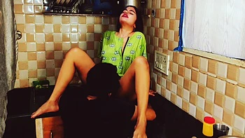 Hot Indian Bhabhi In Nighty Fucked By Devar In Kitchen