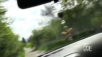 POV Cock Enjoyment - Busty Brunette Swallows Big Dong