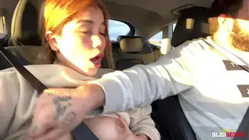 Horny Latina wants dick during the ride - Marina Gold & Magic Javi