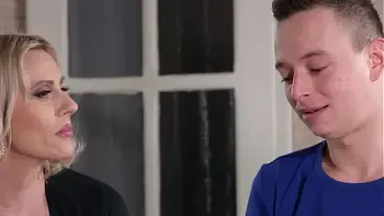 Wild DP Orgy with Cherry Kiss, Busty MILF Brittany Bardot, and Teenage Son GP2277