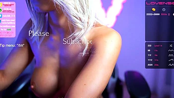 MILF blonde likes big toys