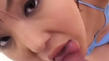 Naughty Japanese Anna Mibus asia blowjob session entices viewers deeply