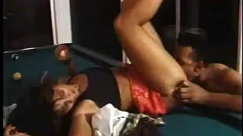 Lana S at the pooltable ft. Lana Sands: Blowjob, Doggy  Missonary Porn