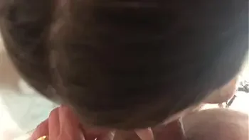 Threesome Fantasy - Blowing 2 cocks and getting a huge load of cum on my face