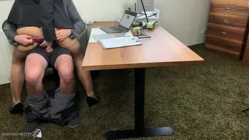 boss uses sexy secretary in highheels and stockings doggystyle, Business Bitch