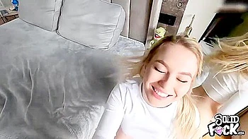 Cheating Stepsister Let Her Stepbro Cum On Her Pussy