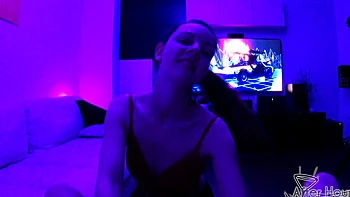 Hot lesbians Rebeka Ruby and Miss_Pussycat lick shaved pussies POV