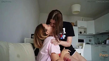 Stepbrother fuck his stepsis and her girlfriend: Blowjob, Doggy  Amateur Porn