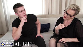 Hot Blonde Czech Nympho Milf Kasia Has A Very Hardcore Gift For Her Strapping Stepson