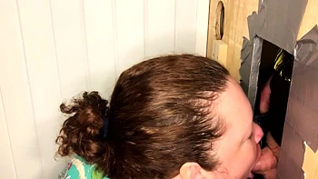 Glory Hole Blowjobs and Brunettes