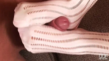 Bare feet fucked and cummed