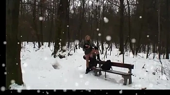 Old Man Fucks MILF Outside and Cums in Young Girl's Mouth - Samantha Jolie, Elis Diamond