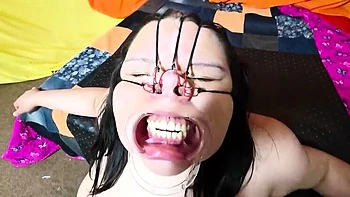 Big Anal Ball Fucking - Sado Hentai Humiliates & Pisses on Submissive Wife's Face