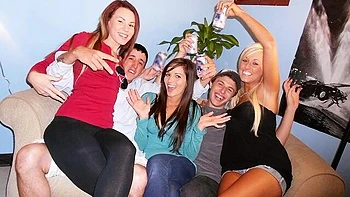 Flattering Brooklyn and Domino's medium size tits porn