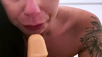 Sexy teen ebony solo toy masturbation