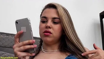 Marty Dope's Curvy Teen Wife Takes First Rough BBC DP - Cuckold Watches Harsh Double Fuck