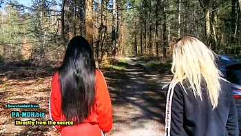 Amateur Blonde Gets Her Ass Fucked Outdoors