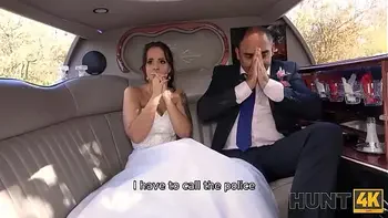 HUNT4K. Enticing bride-to-be rocks out with injured guy before husband