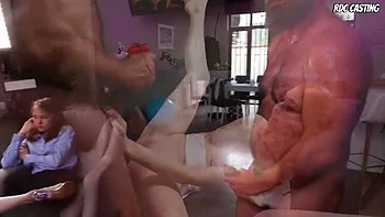 Lexy Flexi First Time Porn Blonde Teen Gets Filled with Cum in Public Threesome Casting