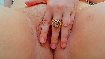 Morning Masturbation Session: Petite Teen Lana-Ana's Tight Pink Pussy Close-Up