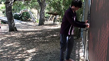 Loira de bundão e peitos grandes fodida ao ar livre