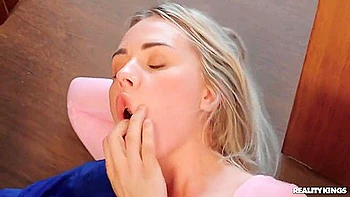 Nymphomaniac Blonde Babe Enjoys Riding Jordis Cock