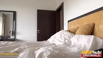 FAKEhub - Young dudes Latina girlfriend has her sexy over to stay who ends up fucking her cheating boyfriend in frantic sneaky sex session