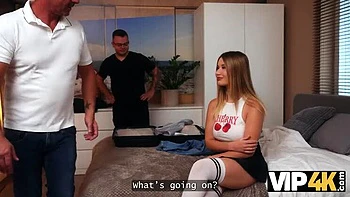 Big Tits Blonde Cheats On Boyfriend With His Dad - Hot HD Fuck