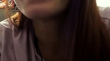 Emo teen Becka solo masturbates on webcam