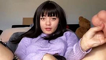 Amateur Cowgirl Riding & Deep Blowjob Masturbation