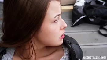 Russian Teen 18+ Sucking Big Cock in Public POV