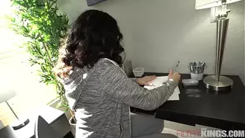 Big Tit Latina Step-Sister Stops Studying to Fuck Big Dick Step-Bro - Gabriela Lopez -