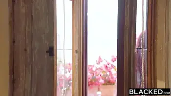 BLACKED Sexy Purple Bitch gives guest the 5-star treatment