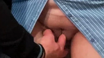 Hot MILF Niki Love69 Gets Her Juicy Pussy Fingered Hard in Subway