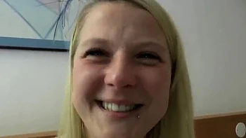 Hardcore German DP Threesome with Kerry Raven - Rough Anal & Blowjob