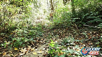 Halloween Outdoor Anal Threesome with Hardcore Tgirls